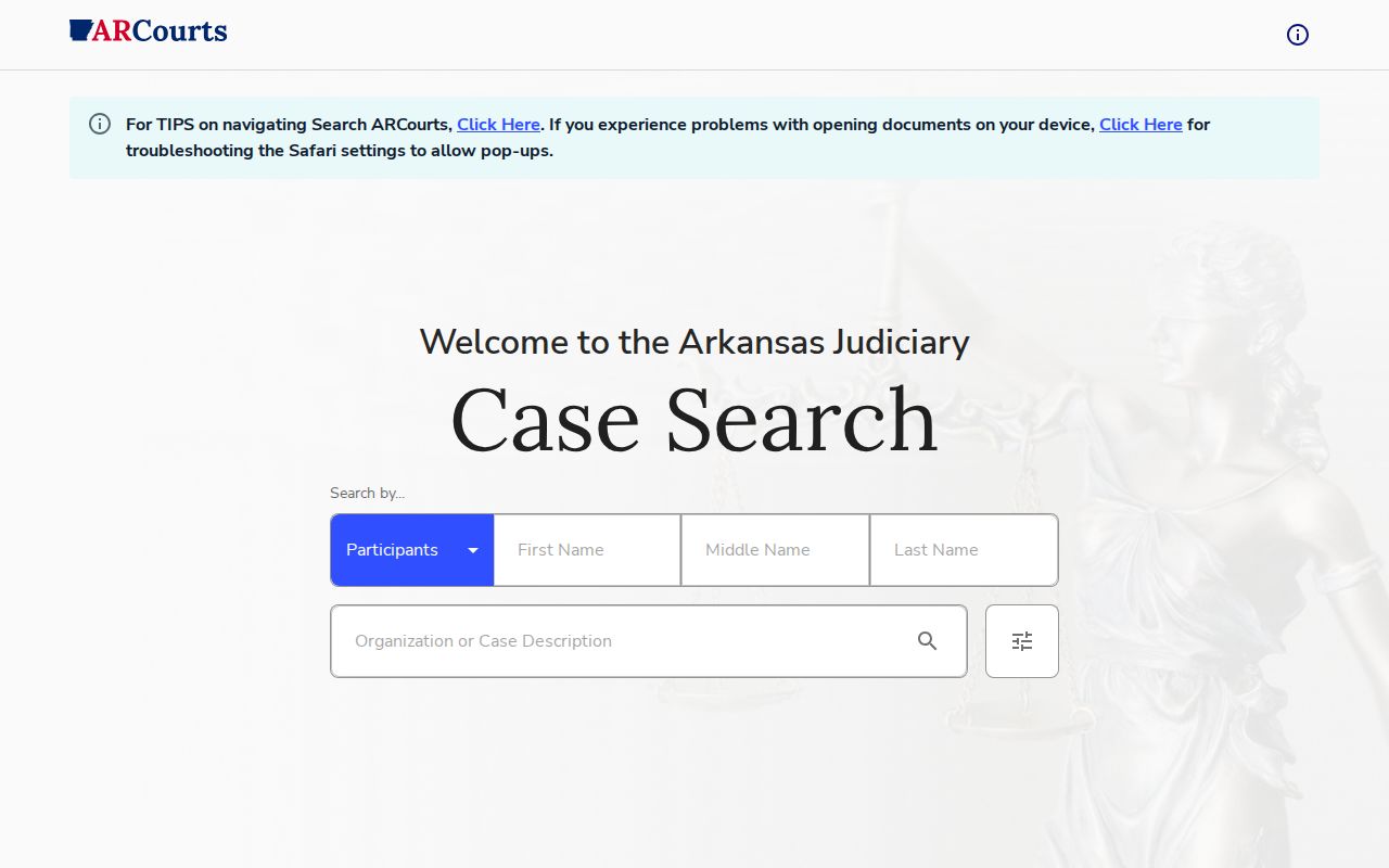 Search ARCourts Polk County arrest disposition lookup